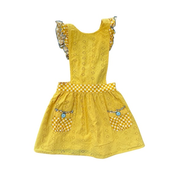 Matilda Jane Brilliant Sunshine Yellow Pinafore 6 - Picture 1 of 7